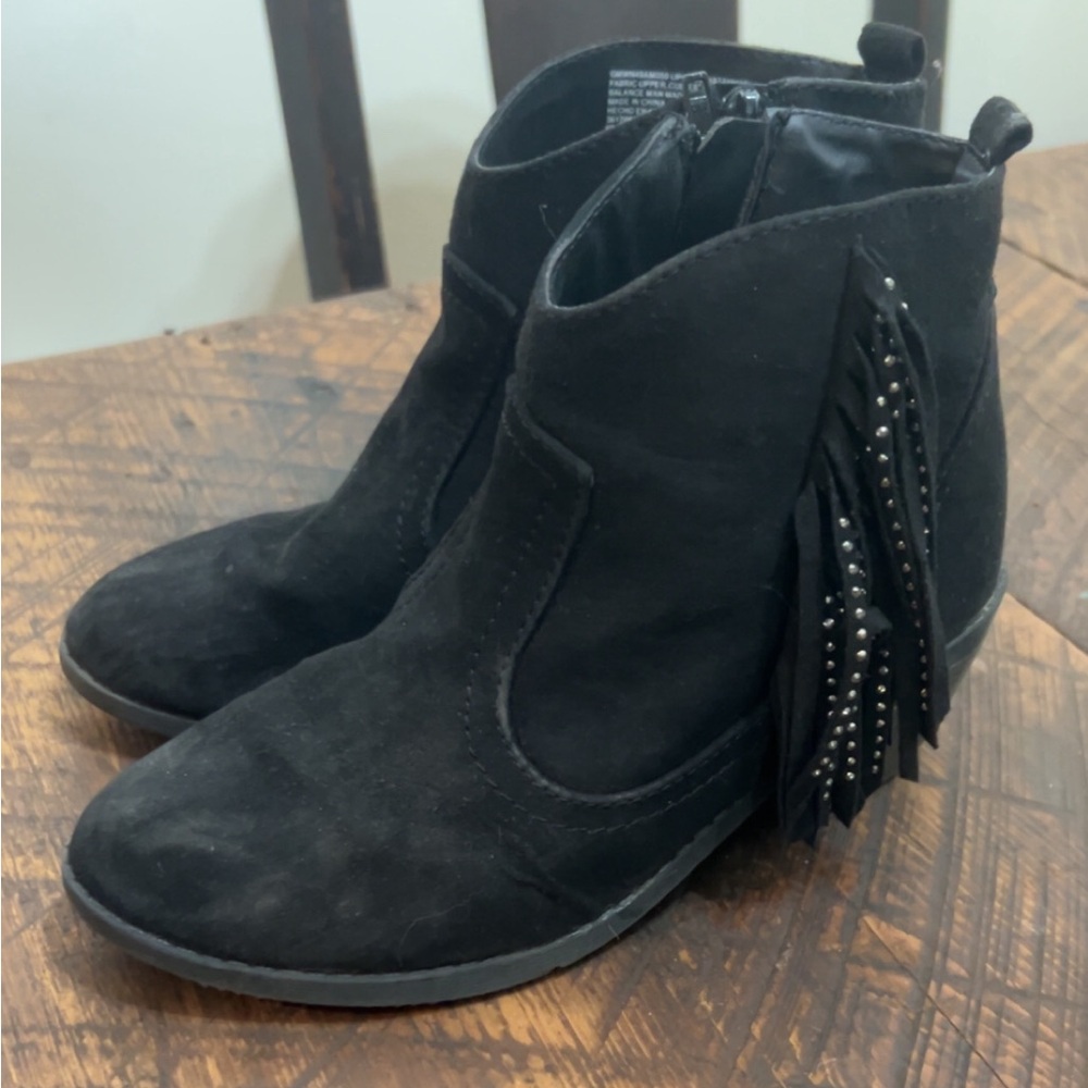 Girls Fringe Booties